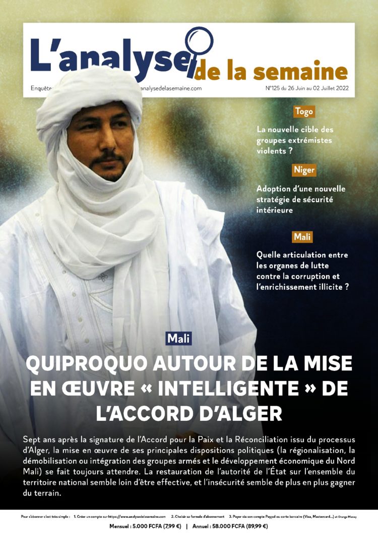 L’Analyse de la semaine