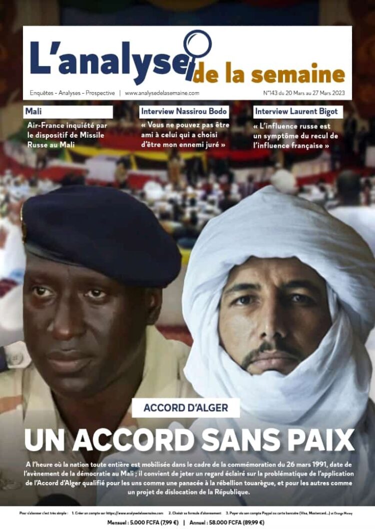 L’Analyse de la semaine